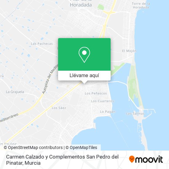 Mapa Carmen Calzado y Complementos San Pedro del Pinatar
