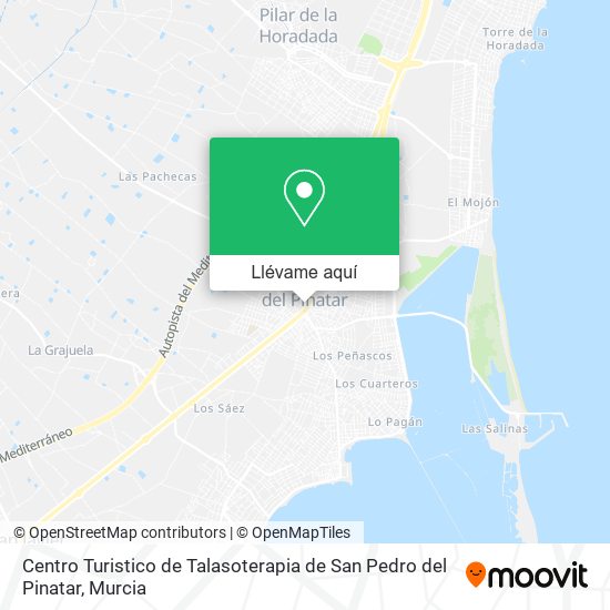 Mapa Centro Turistico de Talasoterapia de San Pedro del Pinatar