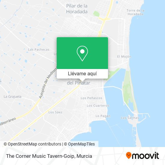 Mapa The Corner Music Tavern-Goip