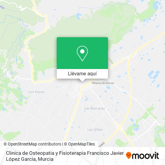 Mapa Clinica de Osteopatia y Fisioterapia Francisco Javier López Garcia