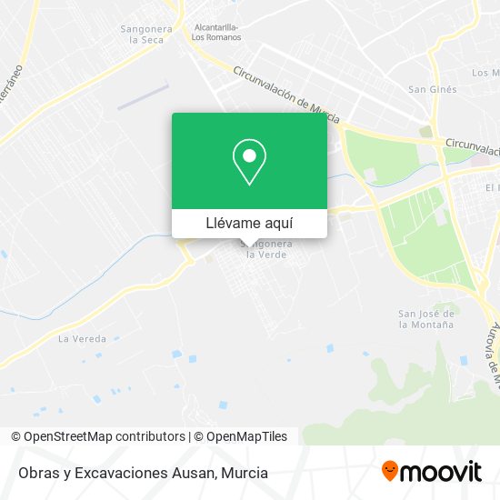 Mapa Obras y Excavaciones Ausan