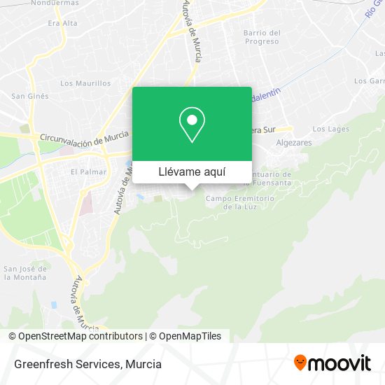 Mapa Greenfresh Services