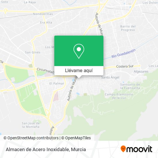 Mapa Almacen de Acero Inoxidable