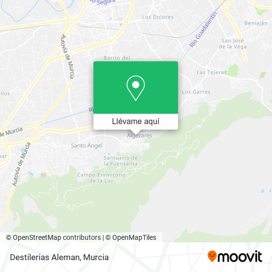 Mapa Destilerias Aleman
