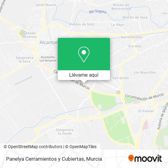 Mapa Panelya Cerramientos y Cubiertas
