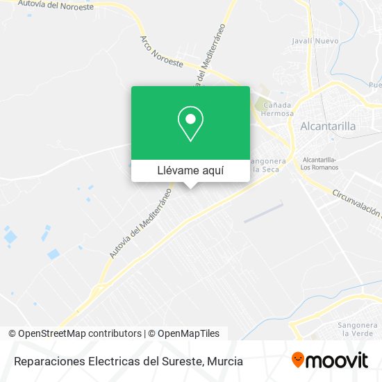 Mapa Reparaciones Electricas del Sureste