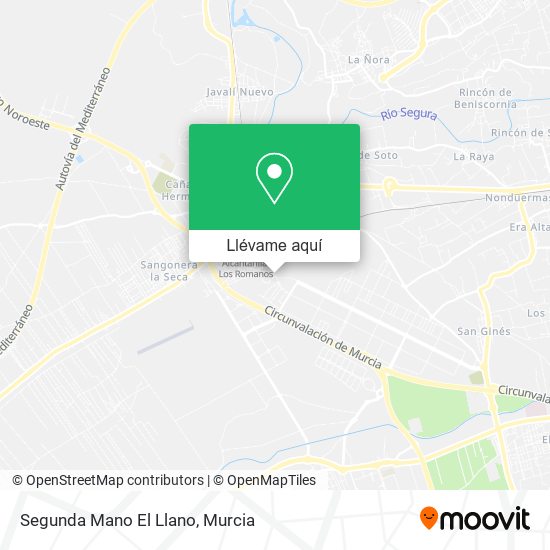 Mapa Segunda Mano El Llano