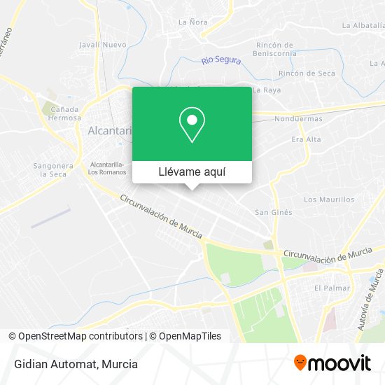 Mapa Gidian Automat