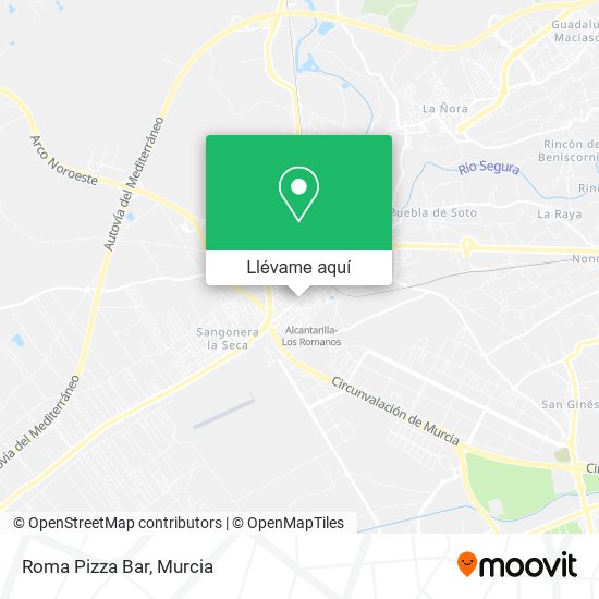 Mapa Roma Pizza Bar