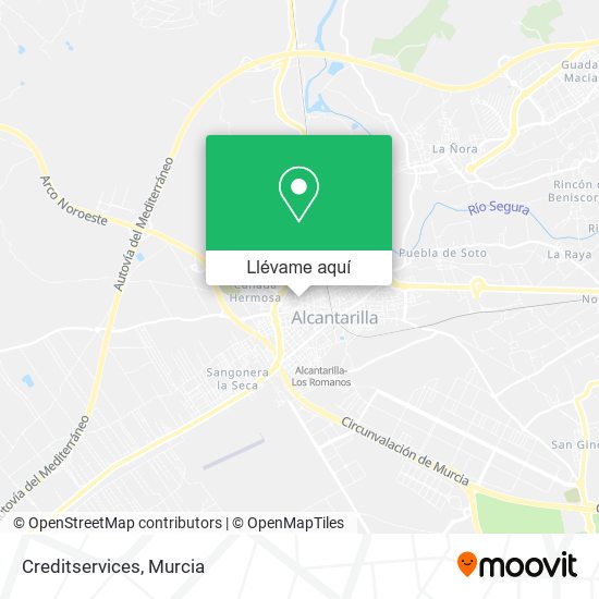 Mapa Creditservices