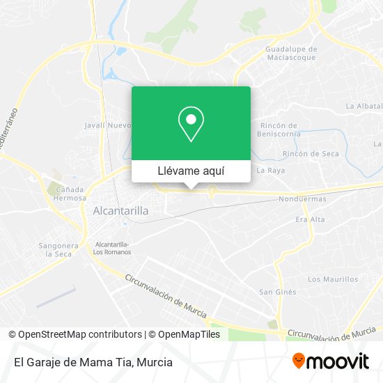 Mapa El Garaje de Mama Tia