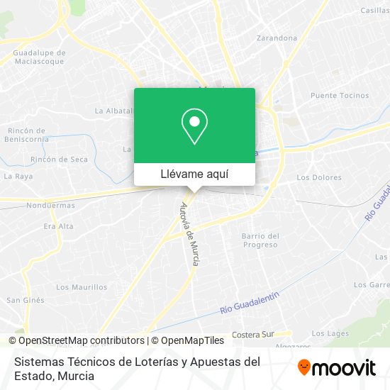 Mapa Sistemas Técnicos de Loterías y Apuestas del Estado