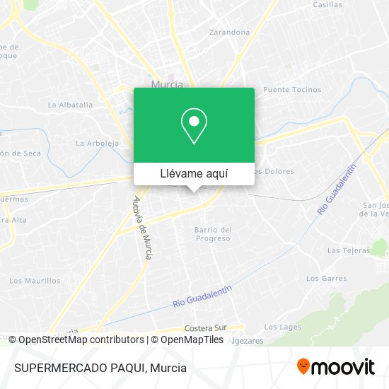 Mapa SUPERMERCADO PAQUI