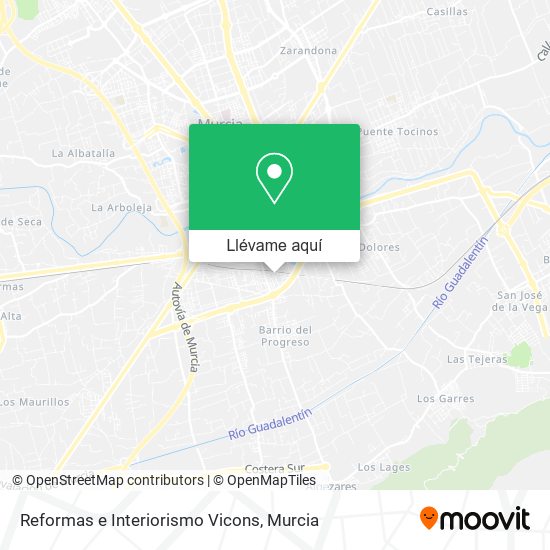 Mapa Reformas e Interiorismo Vicons