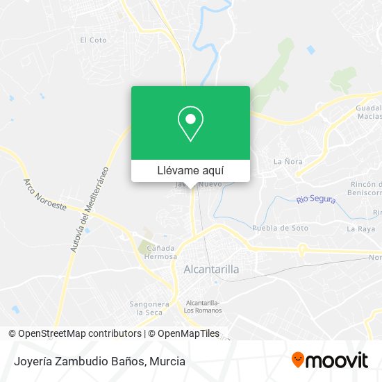 Mapa Joyería Zambudio Baños