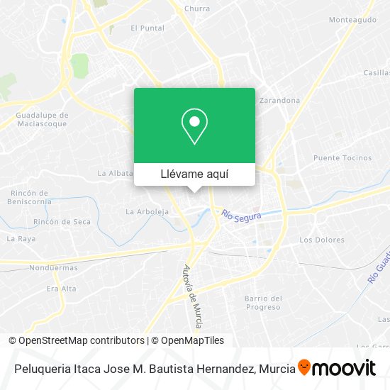 Mapa Peluqueria Itaca Jose M. Bautista Hernandez