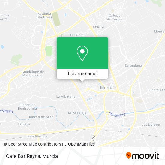 Mapa Cafe Bar Reyna