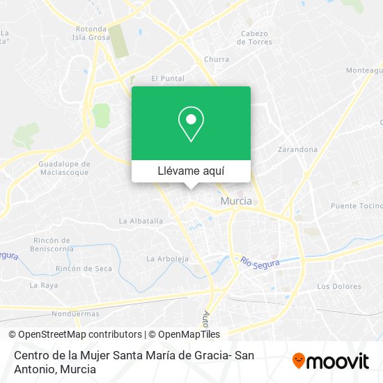 Mapa Centro de la Mujer Santa María de Gracia- San Antonio