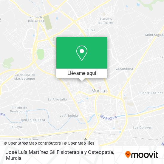 Mapa José Luís Martínez Gil Fisioterapia y Osteopatía
