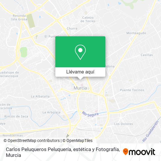Mapa Carlos Peluqueros Peluquería, estética y Fotografía