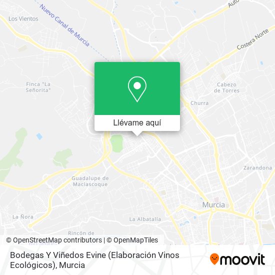 Mapa Bodegas Y Viñedos Evine (Elaboración Vinos Ecológicos)