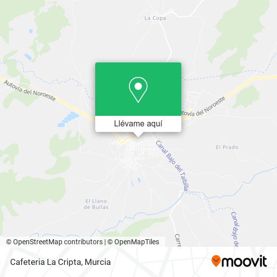 Mapa Cafeteria La Cripta