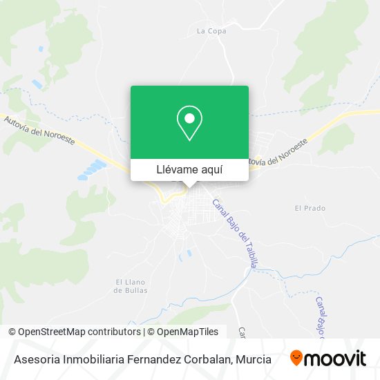 Mapa Asesoria Inmobiliaria Fernandez Corbalan