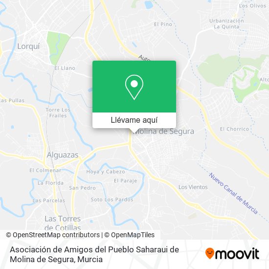 Mapa Asociación de Amigos del Pueblo Saharaui de Molina de Segura