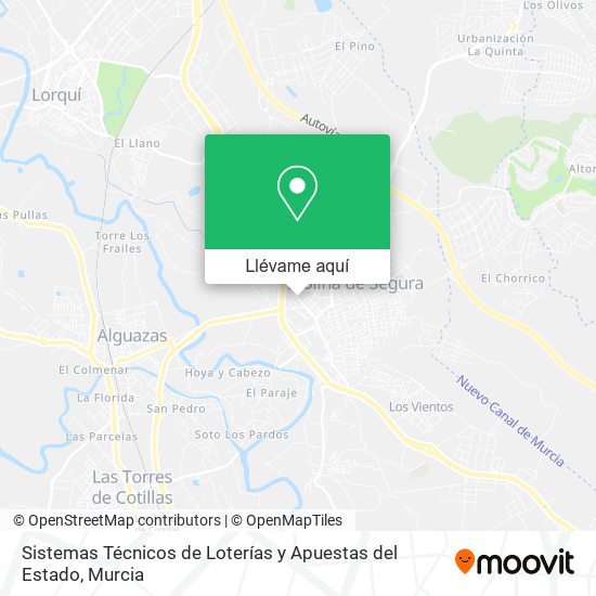Mapa Sistemas Técnicos de Loterías y Apuestas del Estado