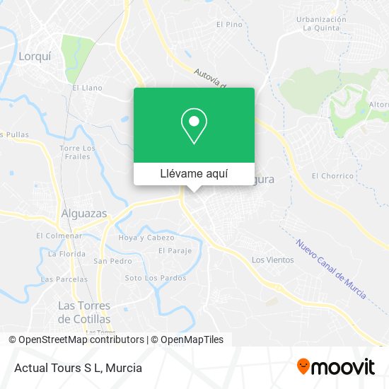 Mapa Actual Tours S L