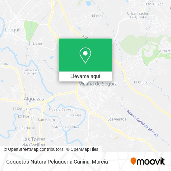 Mapa Coquetos Natura Peluquería Canina