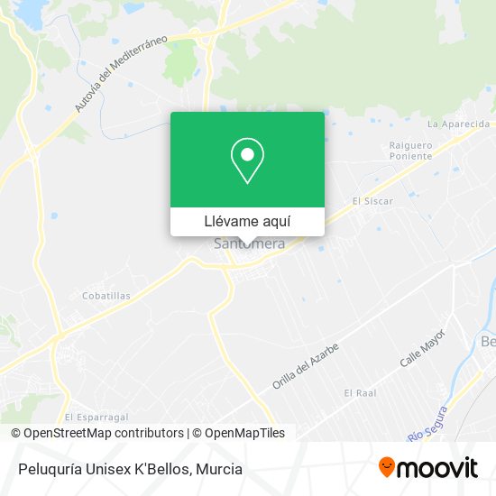Mapa Peluquría Unisex K'Bellos