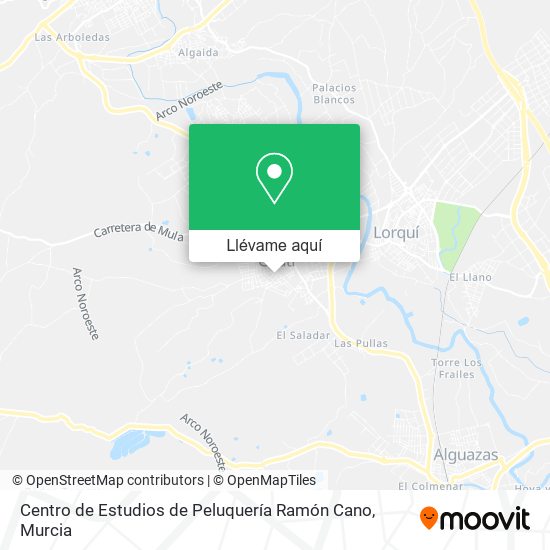 Mapa Centro de Estudios de Peluquería Ramón Cano