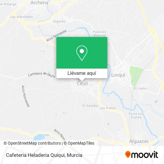 Mapa Cafeteria Heladeria Quiqui