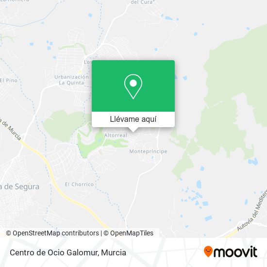 Mapa Centro de Ocio Galomur
