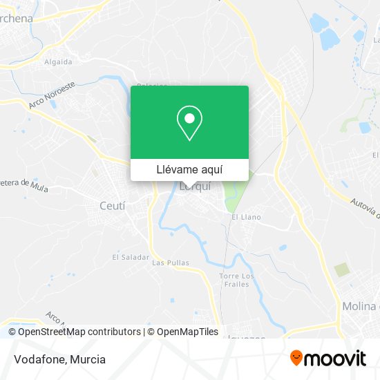 Mapa Vodafone