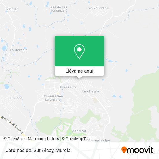 Mapa Jardines del Sur Alcay