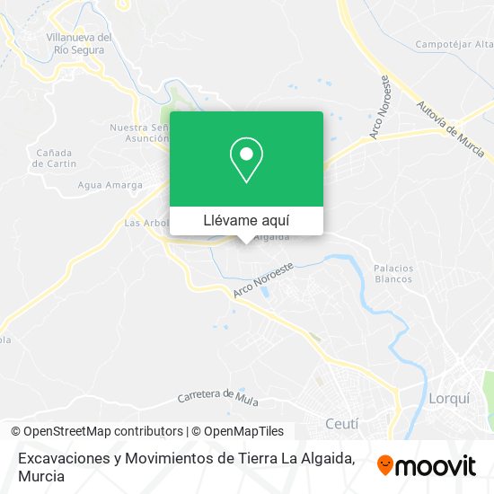 Mapa Excavaciones y Movimientos de Tierra La Algaida