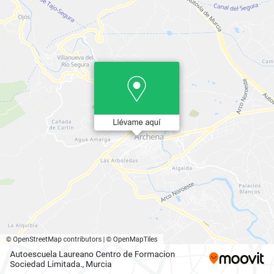 Mapa Autoescuela Laureano Centro de Formacion Sociedad Limitada.