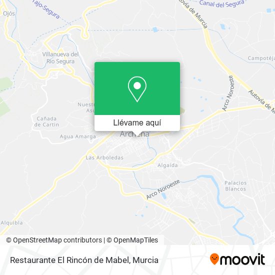 Mapa Restaurante El Rincón de Mabel