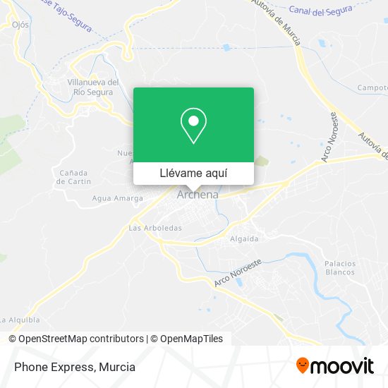 Mapa Phone Express