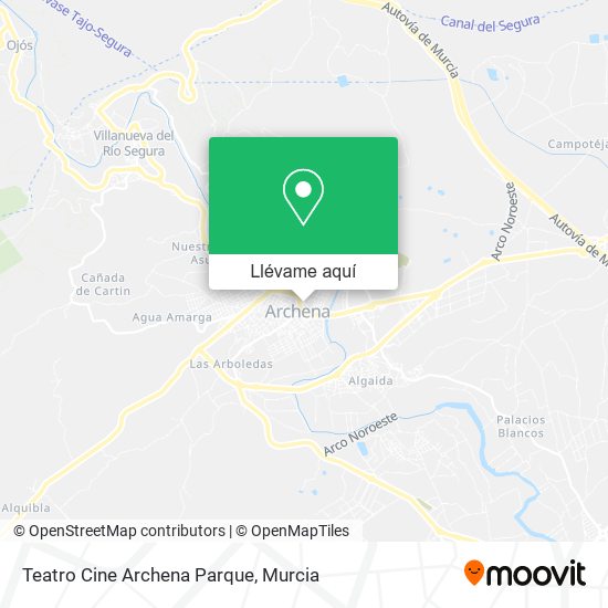 Mapa Teatro Cine Archena Parque