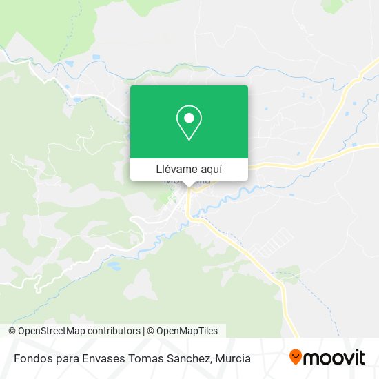 Mapa Fondos para Envases Tomas Sanchez