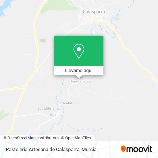 Mapa Pasteleria Artesana de Calasparra