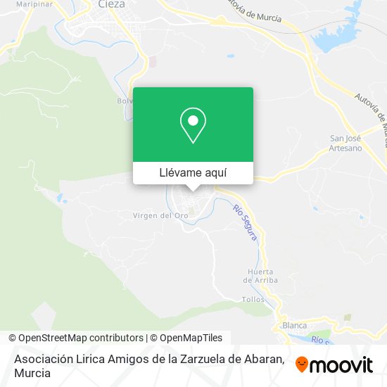 Mapa Asociación Lirica Amigos de la Zarzuela de Abaran