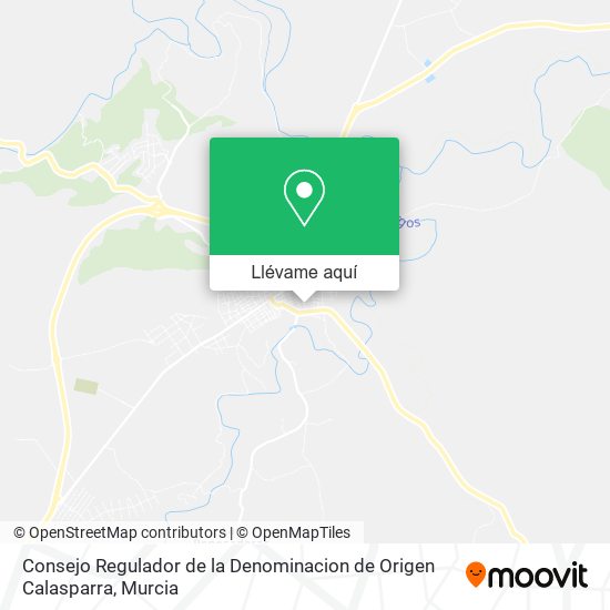 Mapa Consejo Regulador de la Denominacion de Origen Calasparra