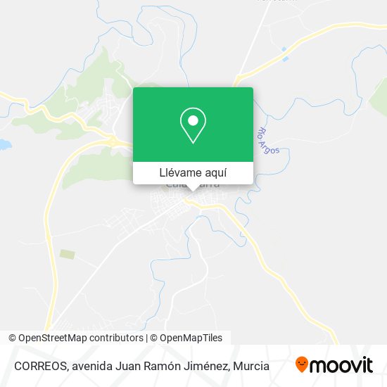 Mapa CORREOS, avenida Juan Ramón Jiménez