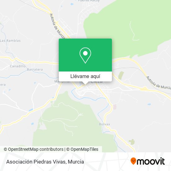 Mapa Asociación Piedras Vivas