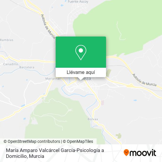 Mapa María Amparo Valcárcel García-Psicología a Domicilio