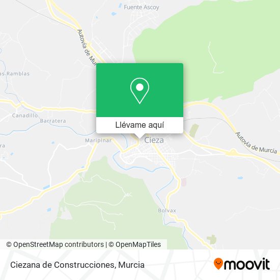 Mapa Ciezana de Construcciones